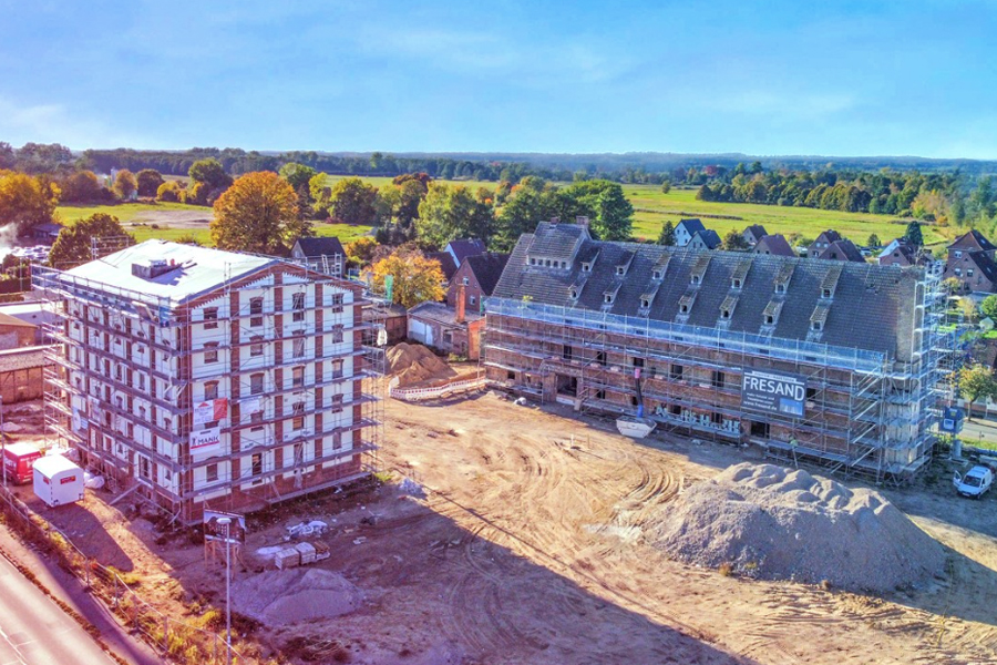  Gerüstbau Mank - Güstrow - Arbeitsgerüst Bützow Kornspeicher 