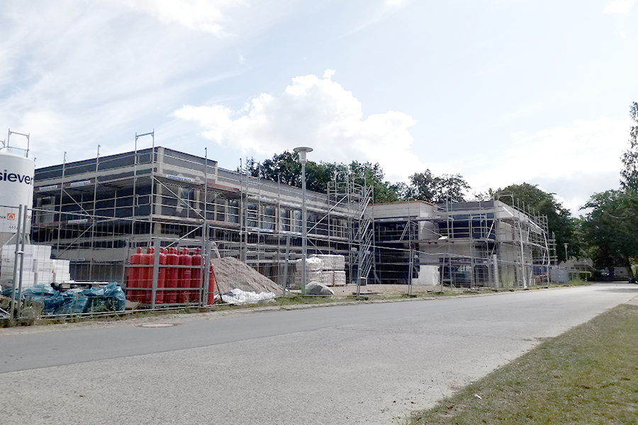 Gerüstbau Mank - Diekhof - Neubau Grundschule 