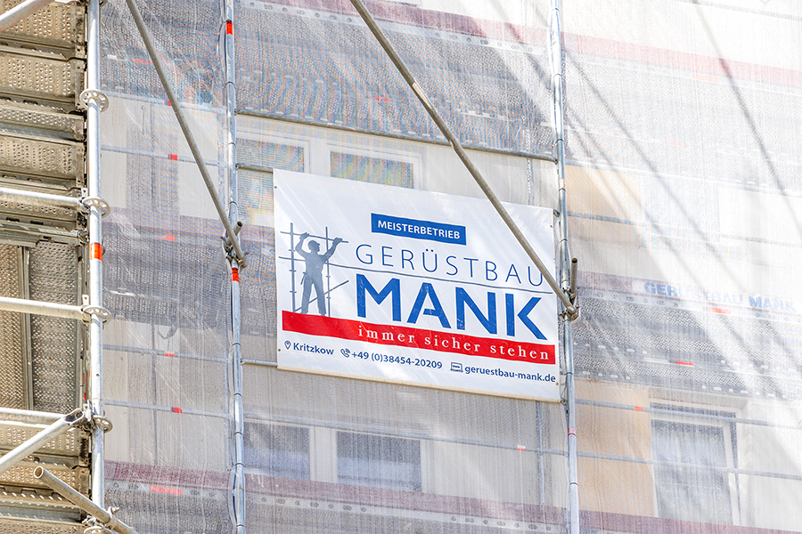  Gerüstbau Mank - Güstrow - Fassadengerüst Lärchenstr. 