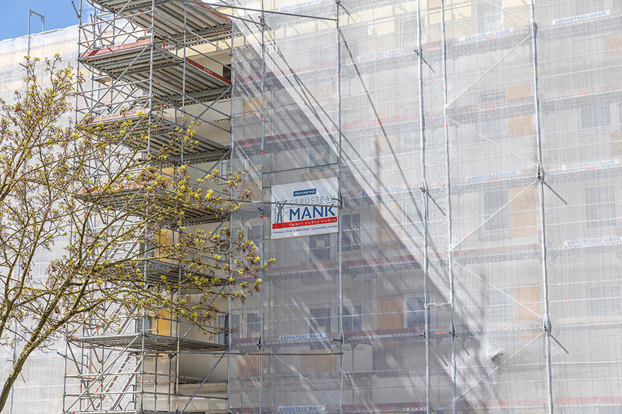  Gerüstbau Mank - Güstrow - Fassadengerüst Lärchenstr. 