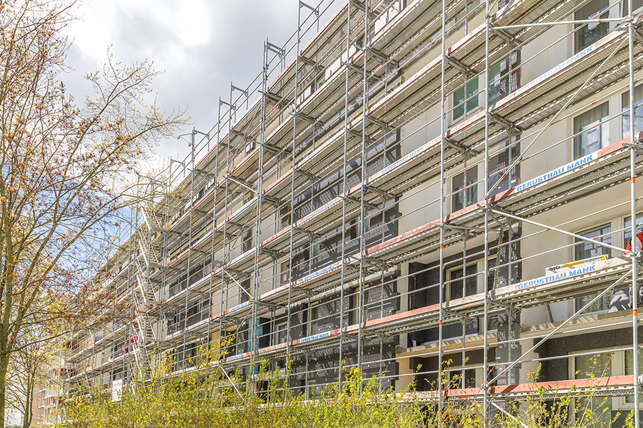  Gerüstbau Mank - Güstrow - Fassadengerüst Platanenstr. 