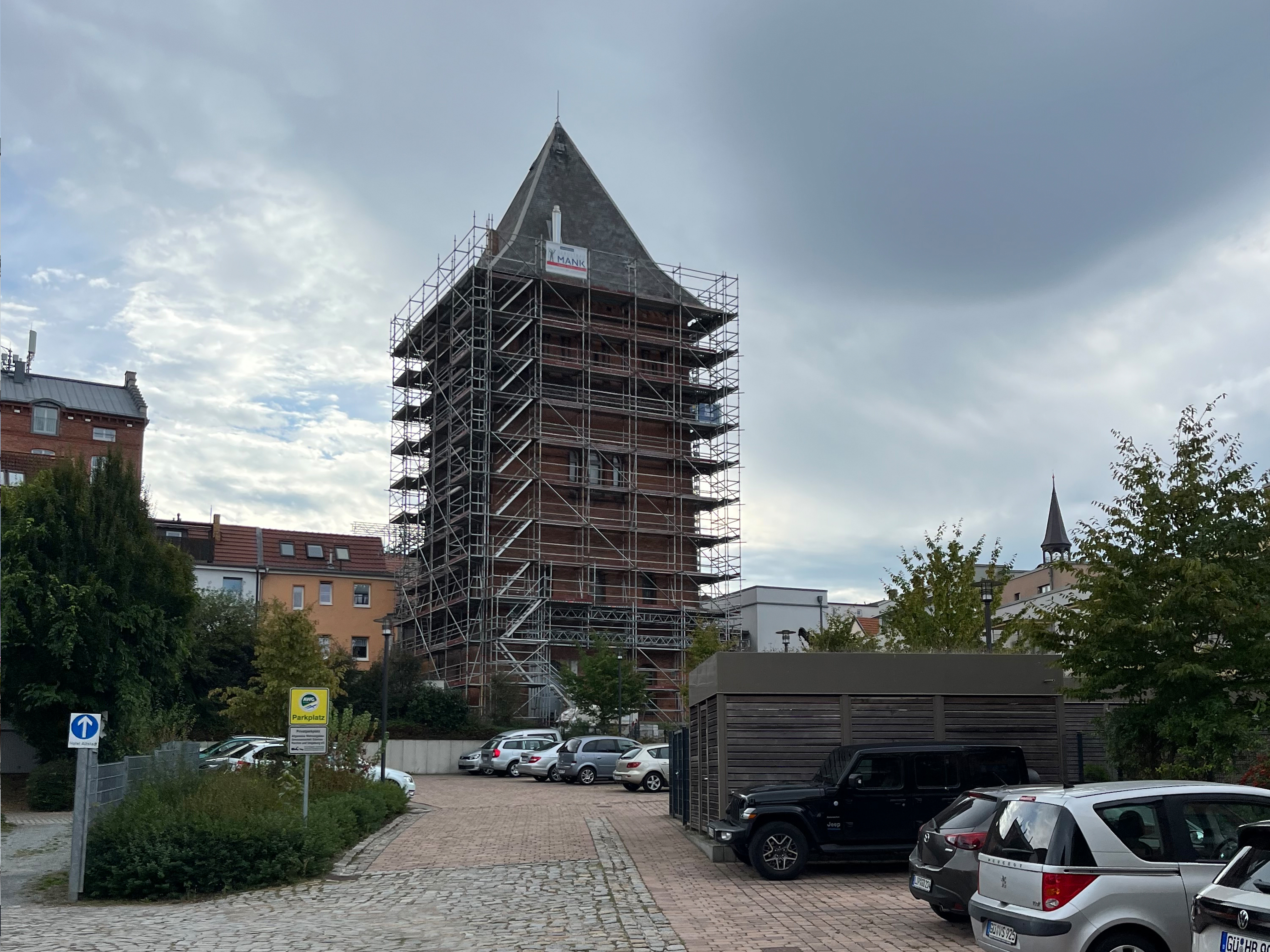 Gerüstbau Mank - Güstrow - Schlauchturm 
