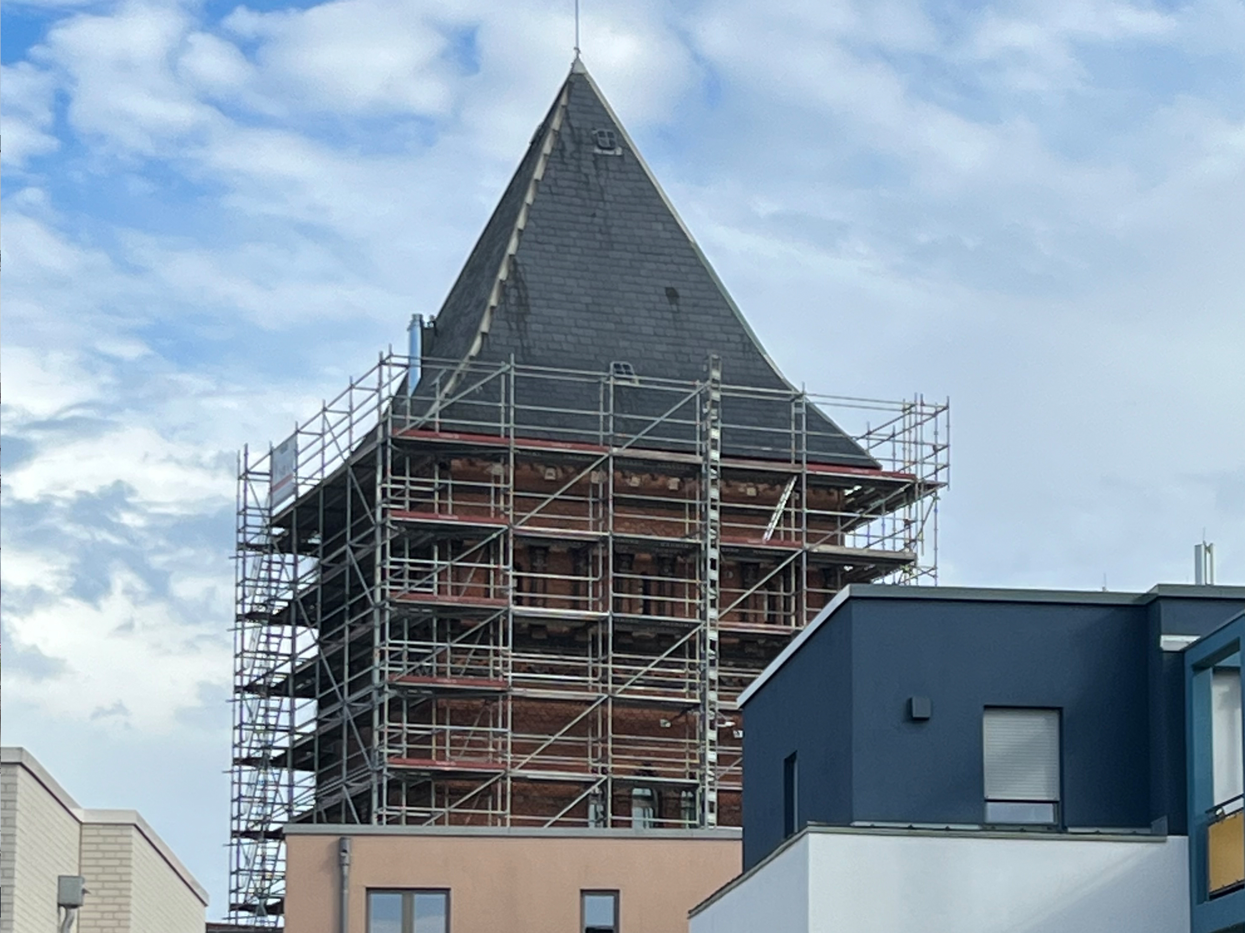 Gerüstbau Mank - Güstrow - Schlauchturm 