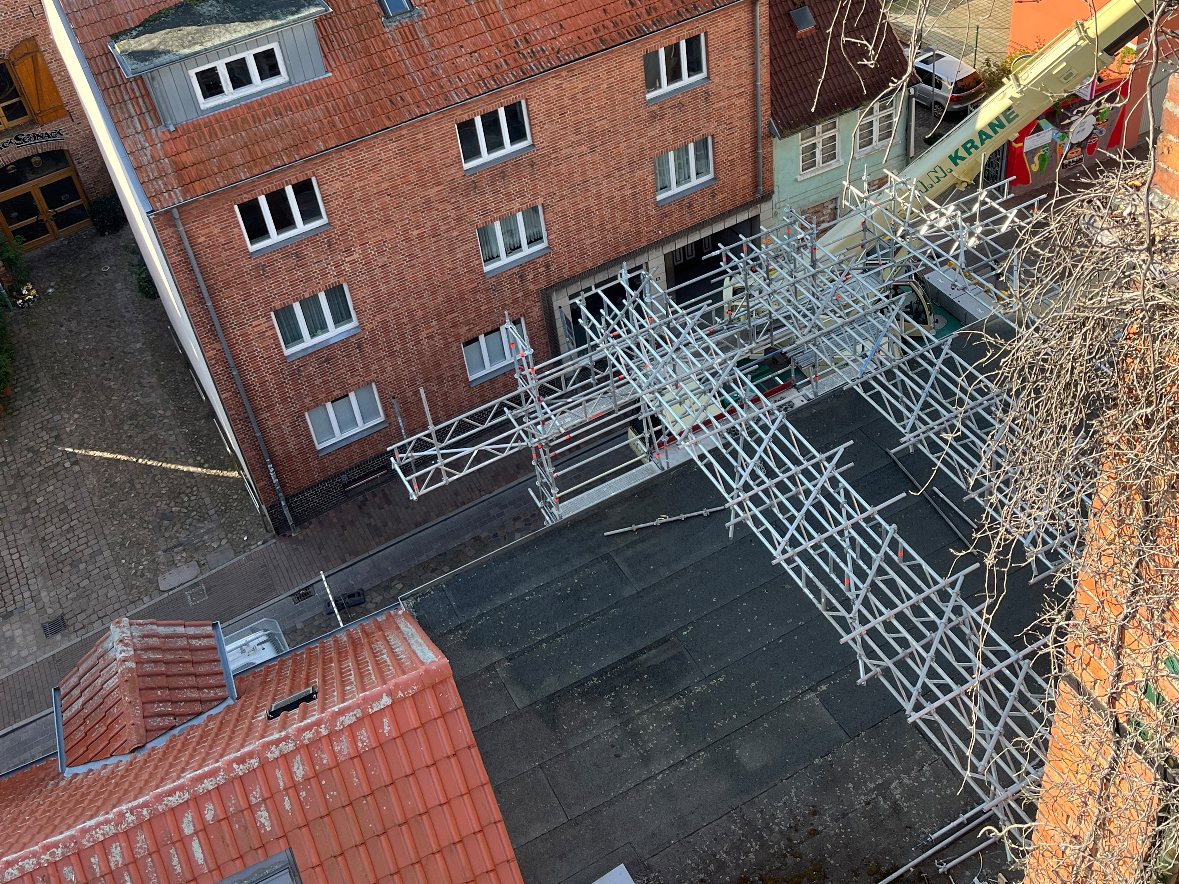 Gerüstbau Mank - Güstrow - Schlauchturm 