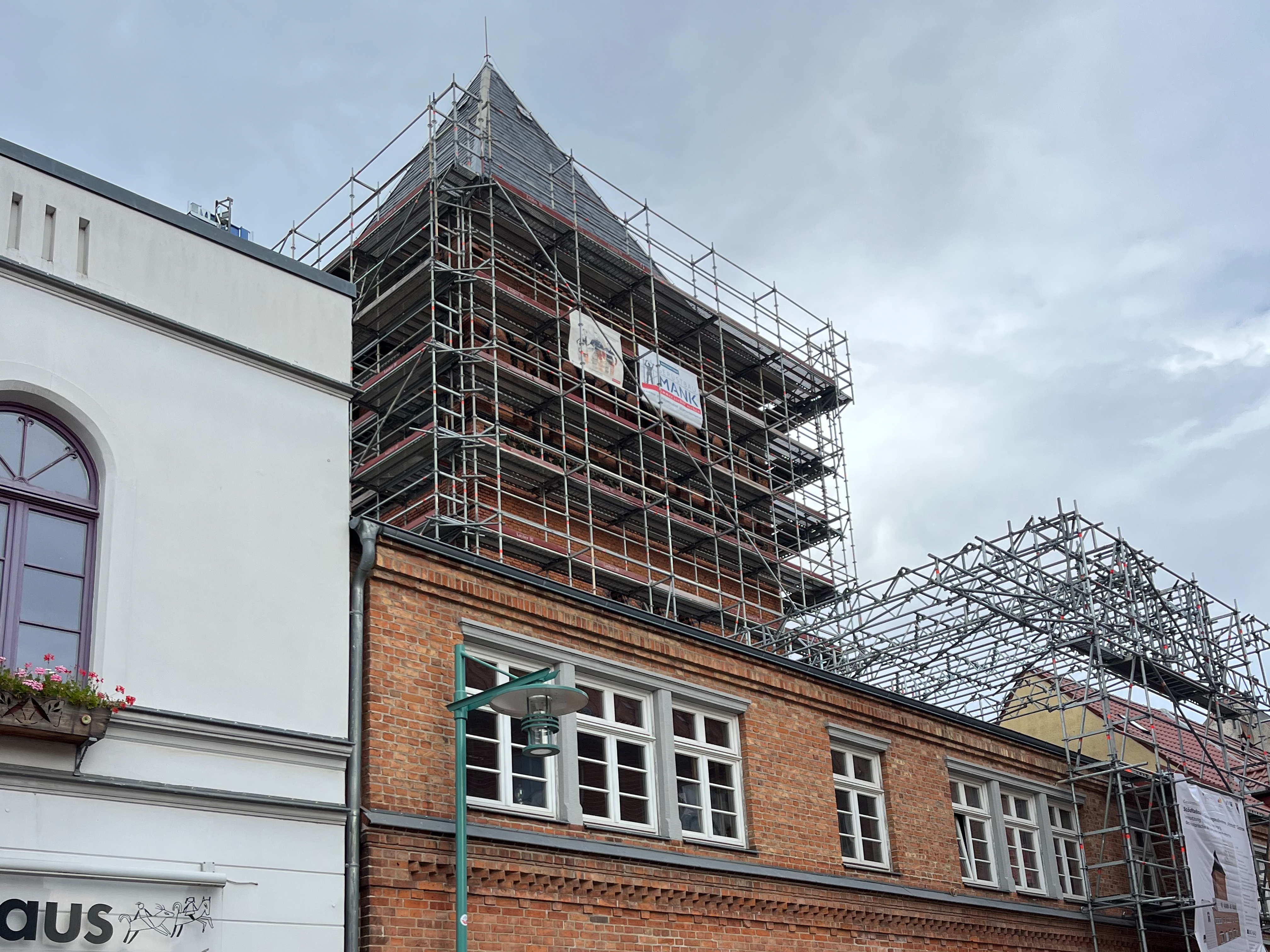 Gerüstbau Mank - Güstrow - Schlauchturm 