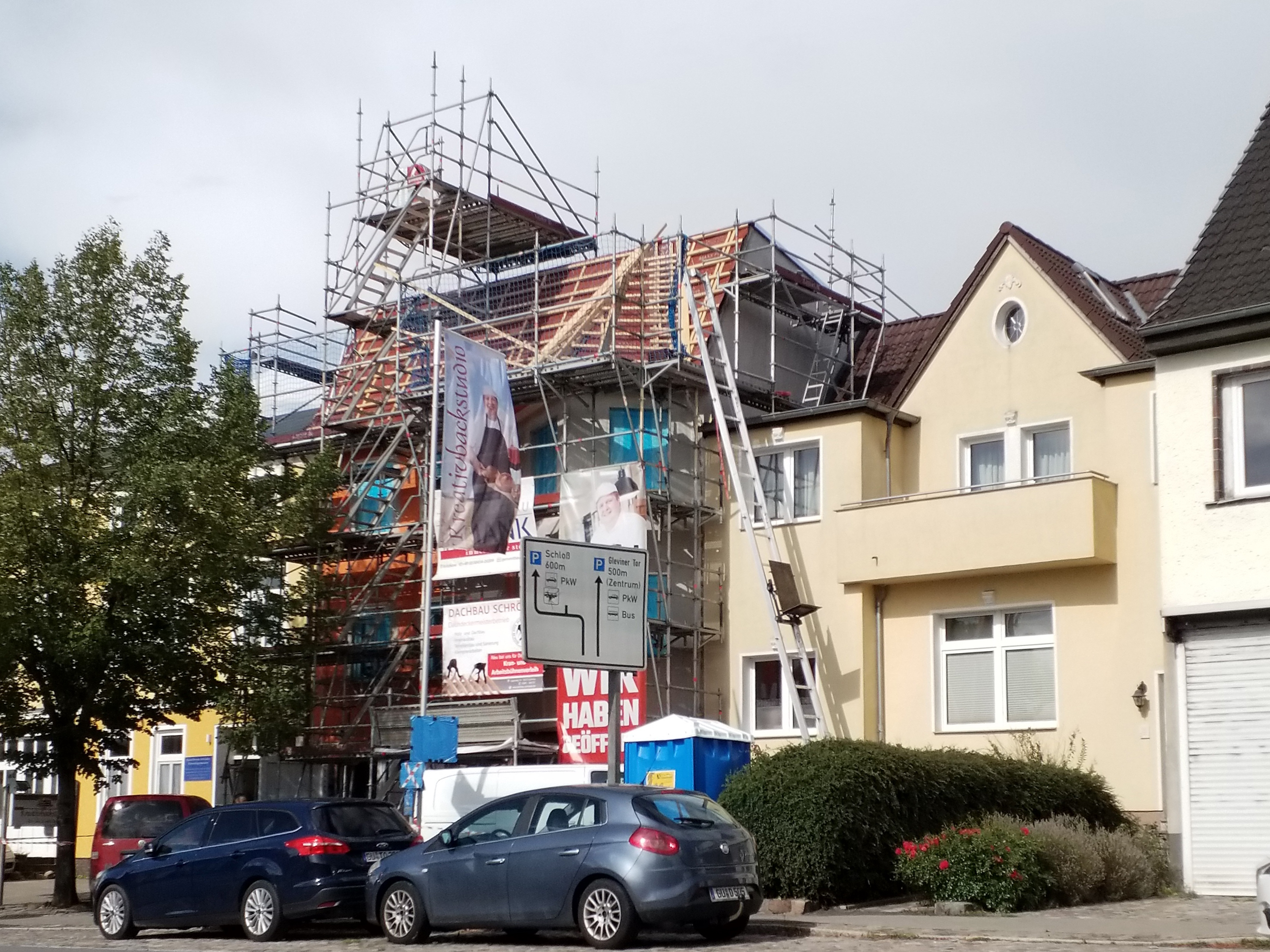 Gerüstbau Mank - Güstrow - Wohn- und Gewerbehaus 
