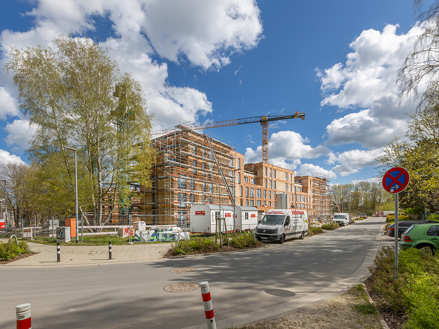  Gerüstbau Mank - Rostock - Fassadengerüst Thierfelder-Str. Neubau 