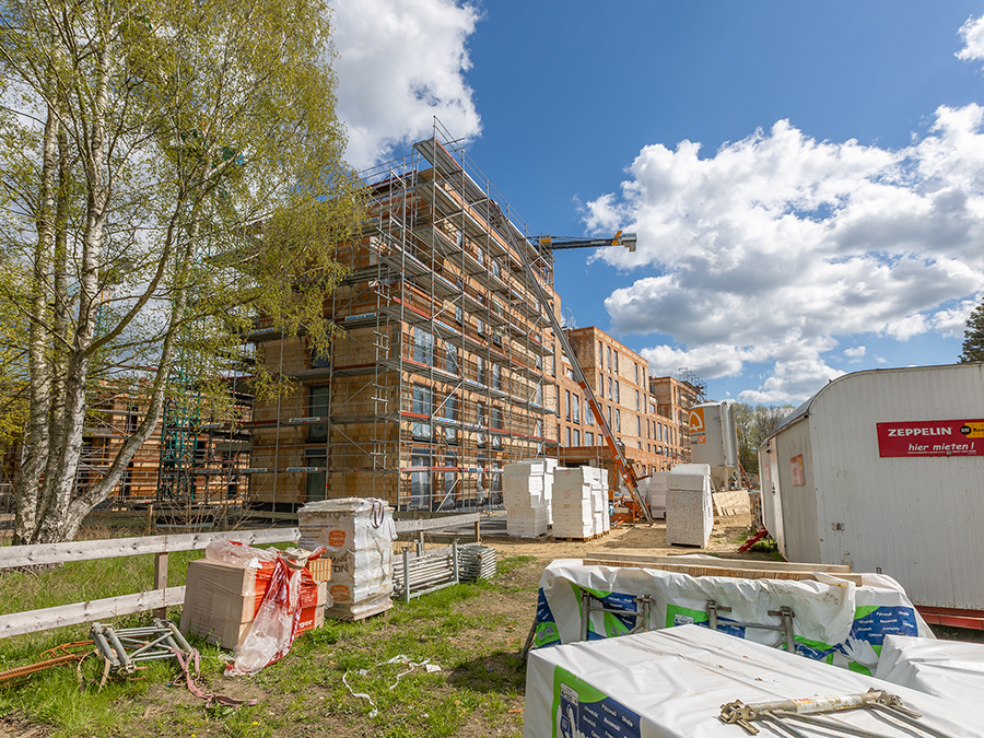  Gerüstbau Mank - Rostock - Fassadengerüst Thierfelder-Str. Neubau 