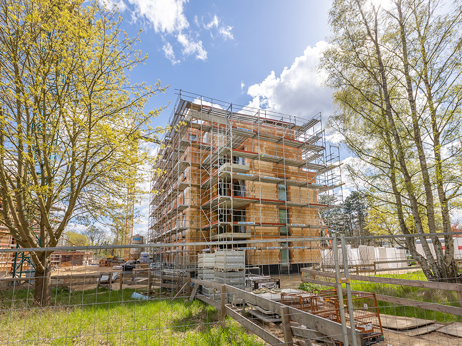  Gerüstbau Mank - Rostock - Fassadengerüst Thierfelder-Str. Neubau 
