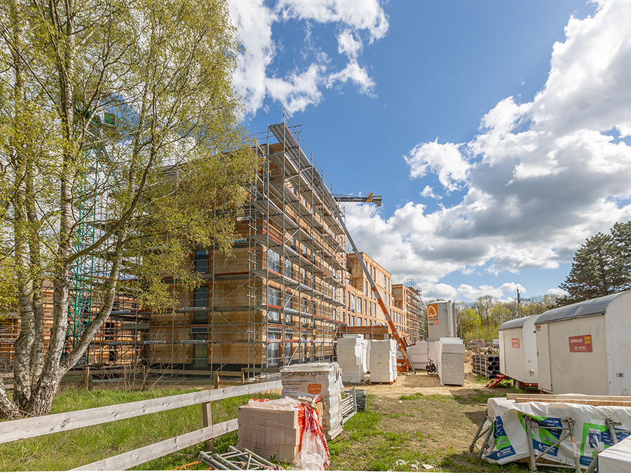  Gerüstbau Mank - Rostock - Fassadengerüst Thierfelder-Str. Neubau 