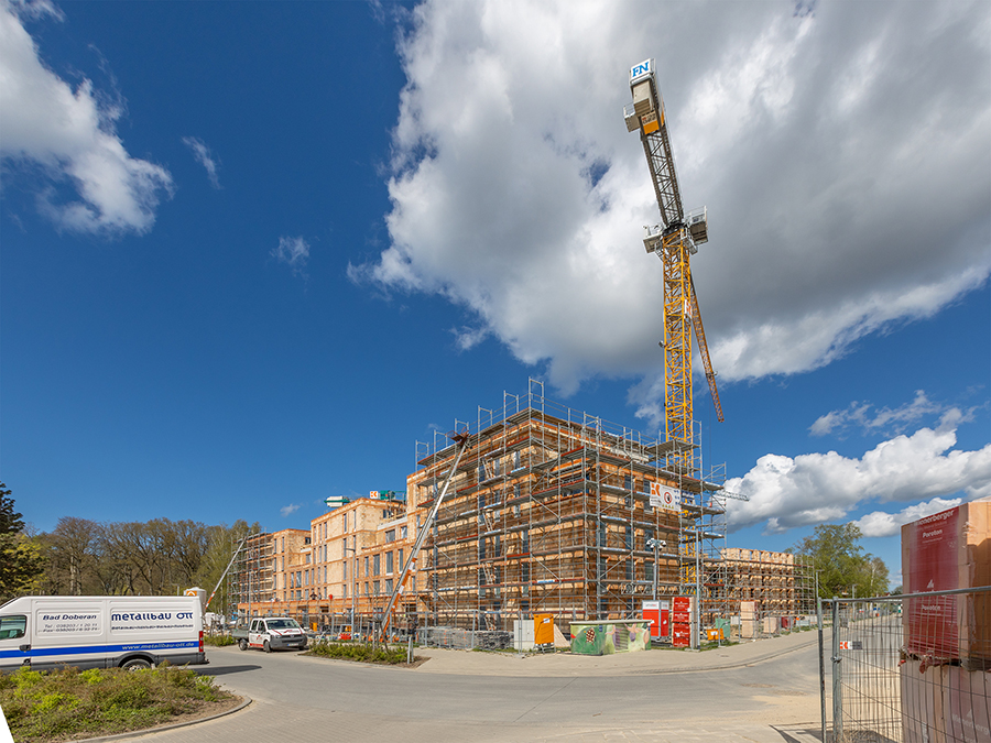  Gerüstbau Mank - Rostock - Fassadengerüst Thierfelder-Str. Neubau 