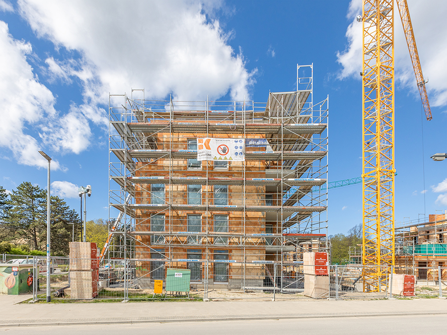  Gerüstbau Mank - Rostock - Fassadengerüst Thierfelder-Str. Neubau 