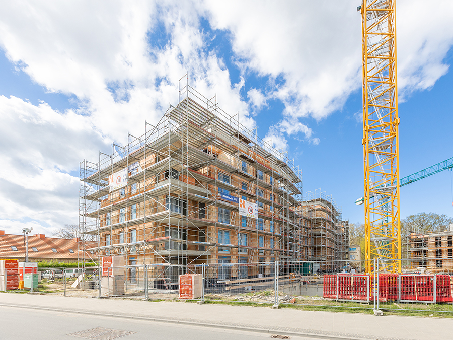  Gerüstbau Mank - Rostock - Fassadengerüst Thierfelder-Str. Neubau 