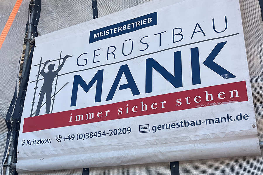 Gerüstbau Mank - Mecklenburg-Vorpommern - Wetterschutzdach - Autobahn A14