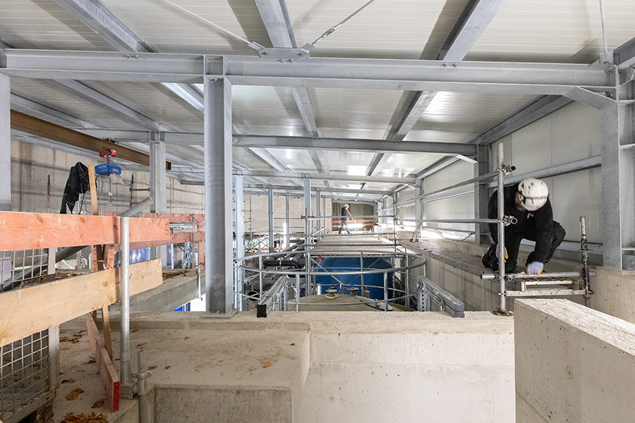 Gerüstbau Mank - Rostock - Raumgerüst - Filteranlage