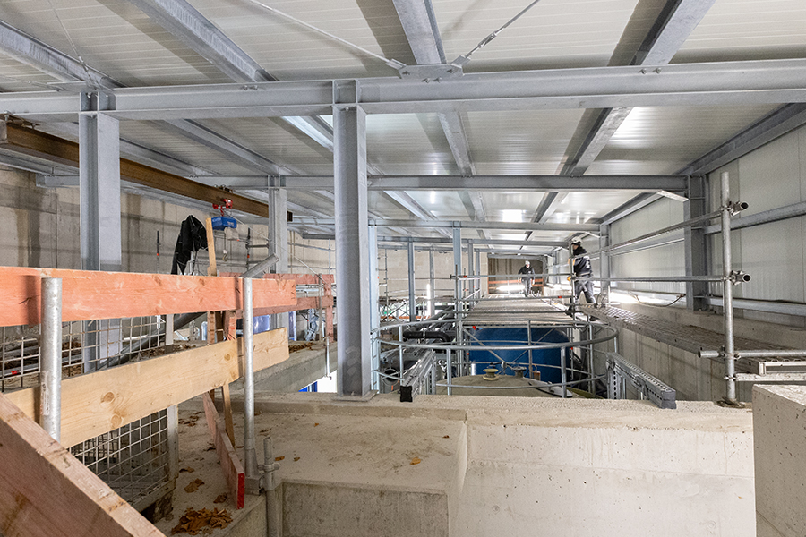 Gerüstbau Mank - Rostock - Raumgerüst - Filteranlage