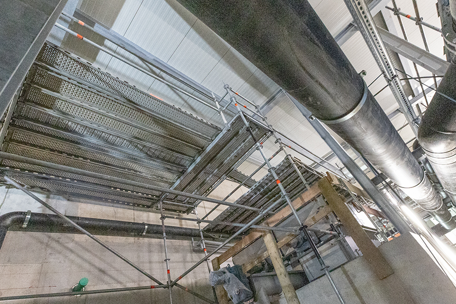 Gerüstbau Mank - Rostock - Raumgerüst - Filteranlage