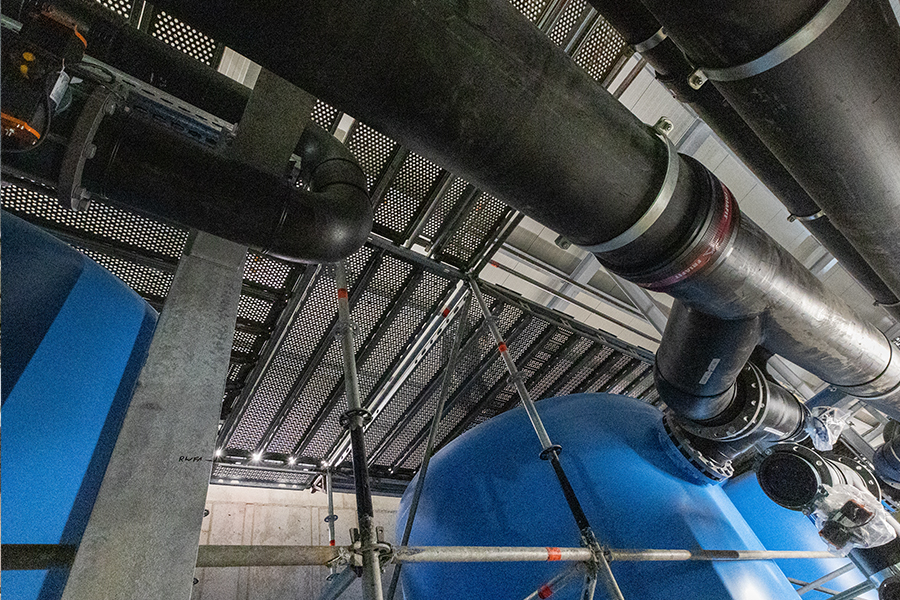 Gerüstbau Mank - Rostock - Raumgerüst - Filteranlage