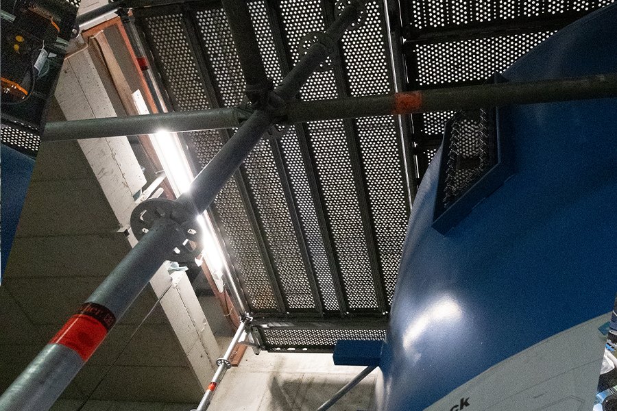Gerüstbau Mank - Rostock - Raumgerüst - Filteranlage