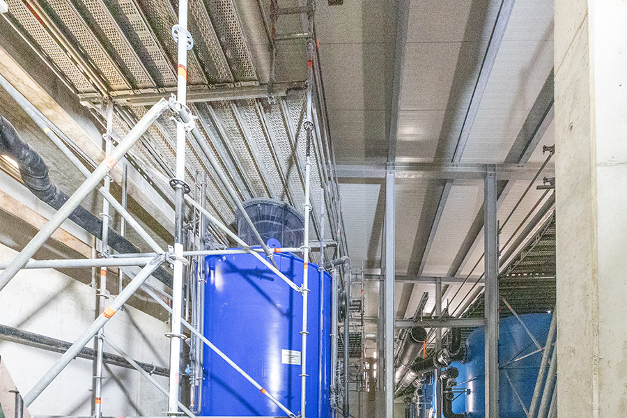 Gerüstbau Mank - Rostock - Raumgerüst - Filteranlage