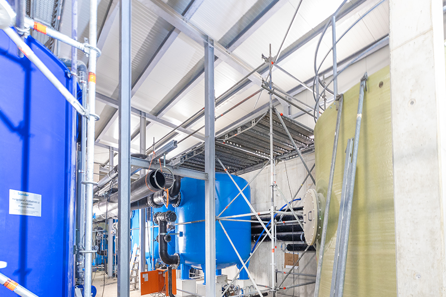 Gerüstbau Mank - Rostock - Raumgerüst - Filteranlage