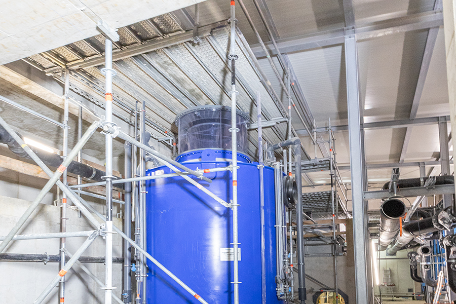 Gerüstbau Mank - Rostock - Raumgerüst - Filteranlage