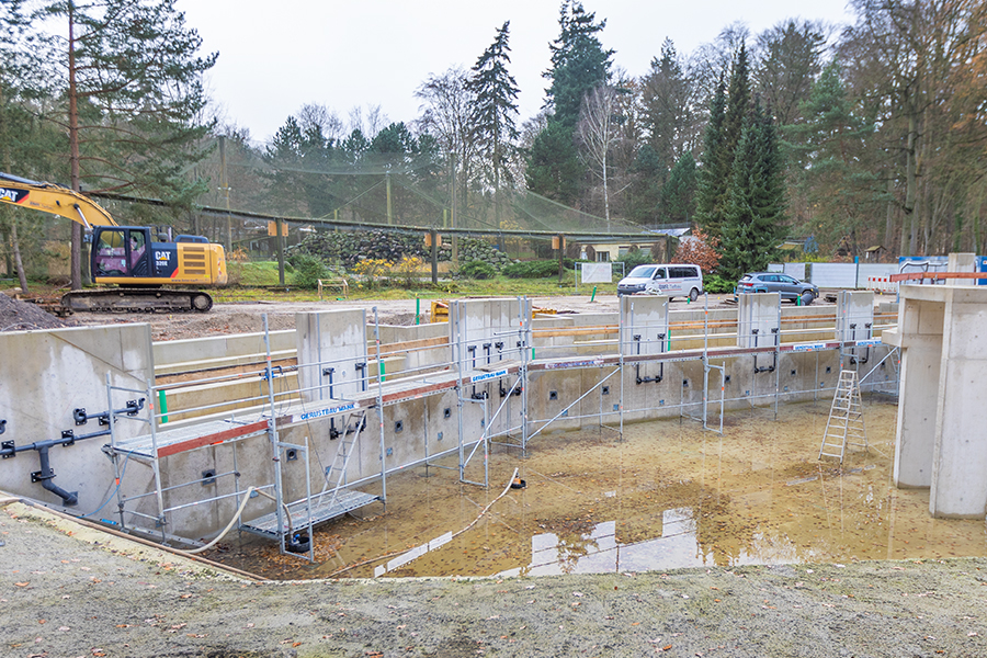 Gerüstbau Mank - Rostock - Arbeitsgerüst - Robbenbecken